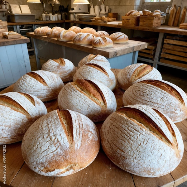 Obraz artificial intelligence realistic bread background