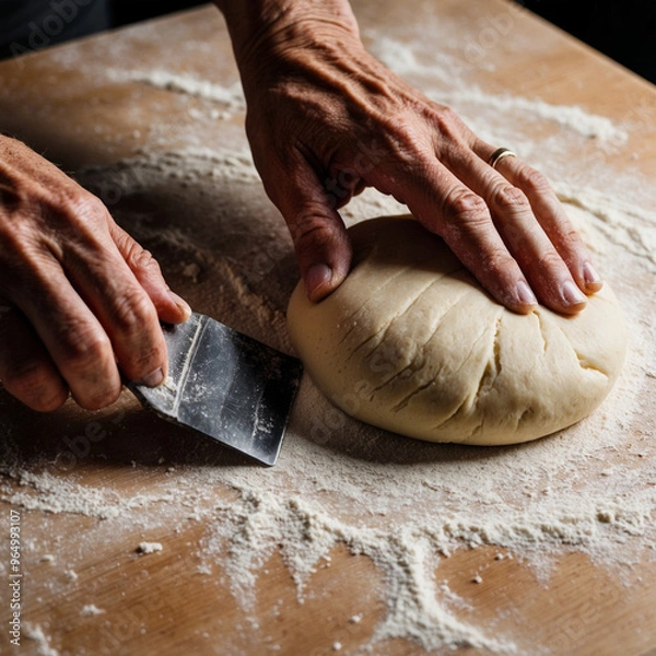 Obraz artificial intelligence realistic bread background