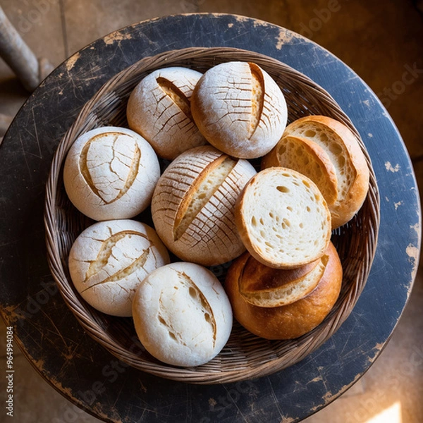 Obraz artificial intelligence realistic bread background