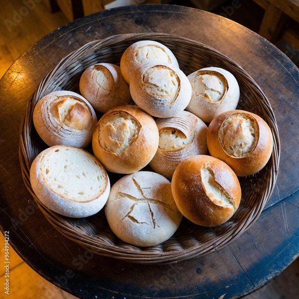 Obraz artificial intelligence realistic bread background