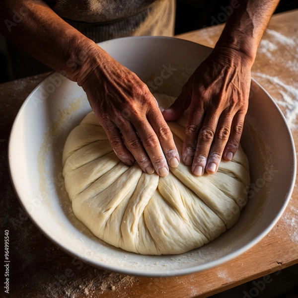 Obraz artificial intelligence realistic bread background