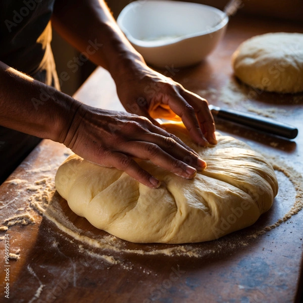 Obraz artificial intelligence realistic bread background