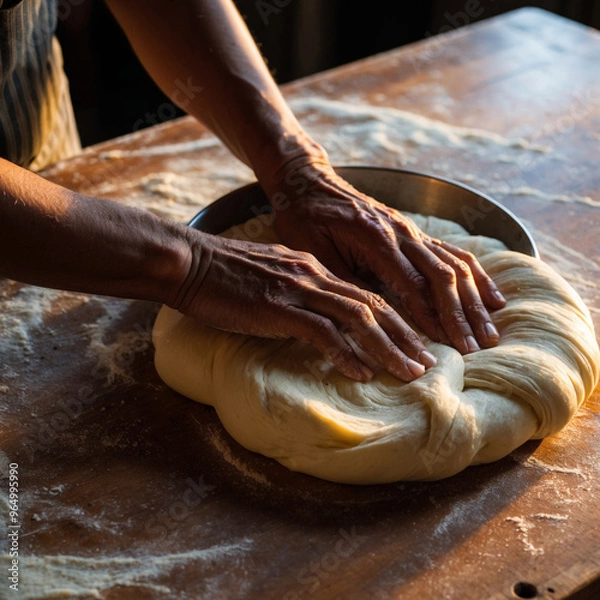 Obraz artificial intelligence realistic bread background