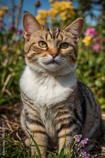Obraz cat in the garden