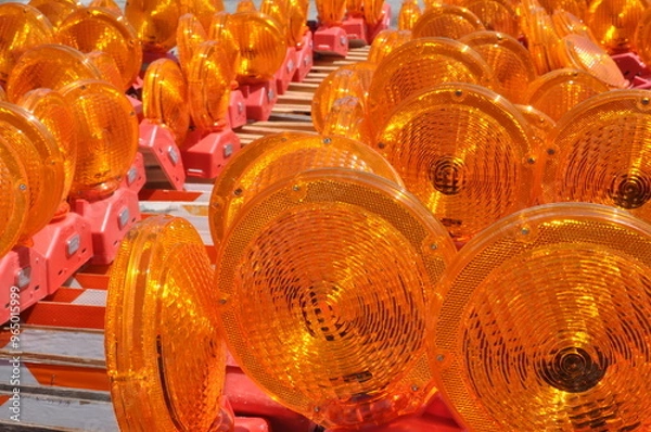 Obraz construction warning barriers