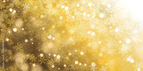 Fototapeta 雪　クリスマス　冬　光　背景	