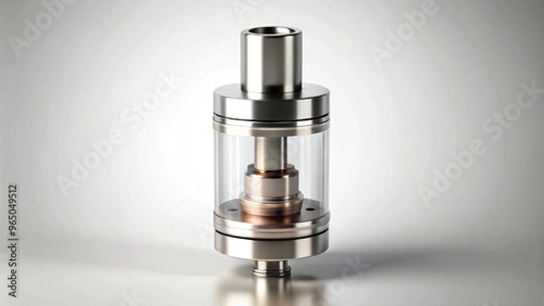 Fototapeta Vaping atomizer with clapton coil, rendering, vaping, atomizer, clapton coil,rendering, electronic cigarette