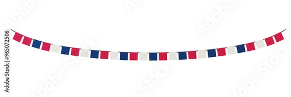 Fototapeta Colorful and Eye-Catching: The vibrant colors and 3D design of this garland make it a standout piece for any celebration.