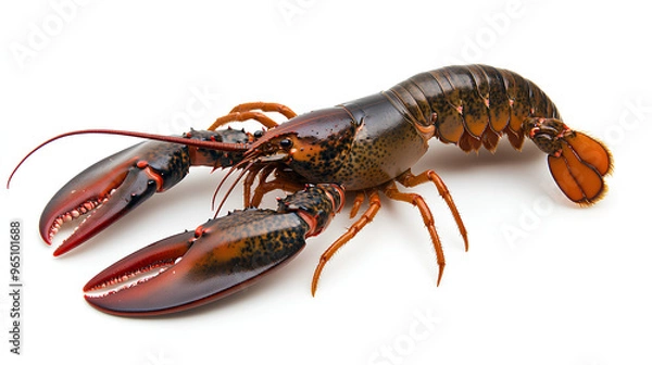 Fototapeta crayfish isolated on white