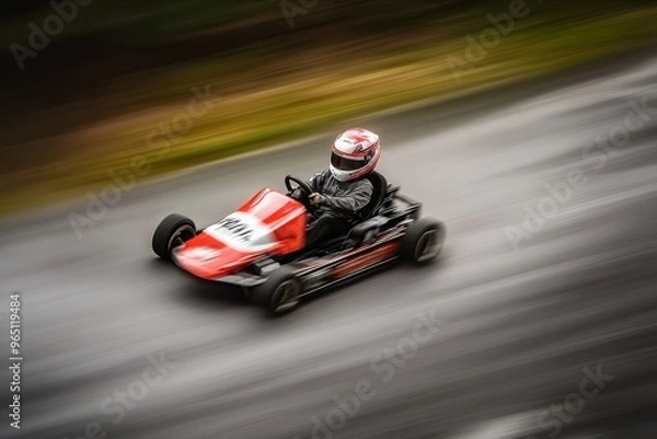 Obraz Speeding kart
