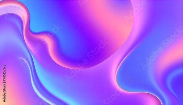Fototapeta Colourful computer wallpaper Fluid Abstract hologram gradient background 