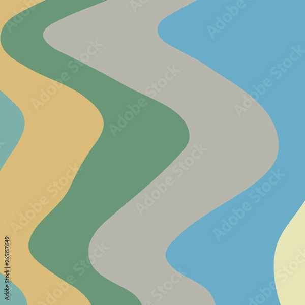 Fototapeta Abstract background from colored shaped lines