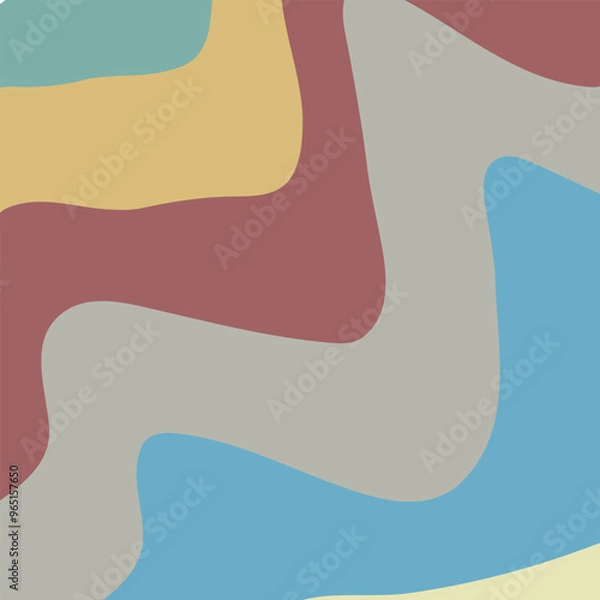 Obraz Abstract background from colored shaped lines