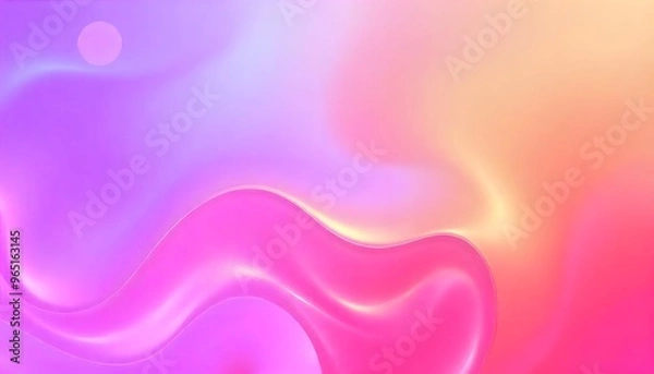 Fototapeta Fluid colors Abstract hologram gradient background suitable for computer wallpaper 