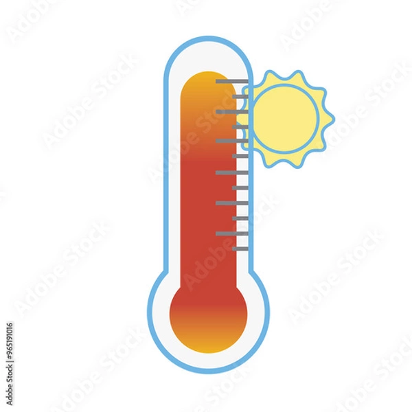 Fototapeta cute cloud and climate cartoon