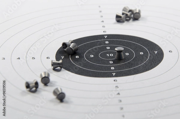 Obraz ammunition and aim for pneumatic weapon