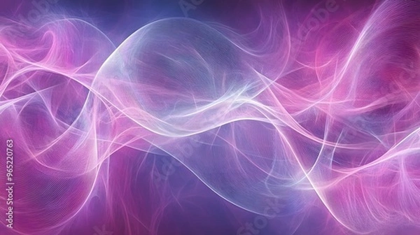 Obraz Abstract Purple and White Swirling Lines Background