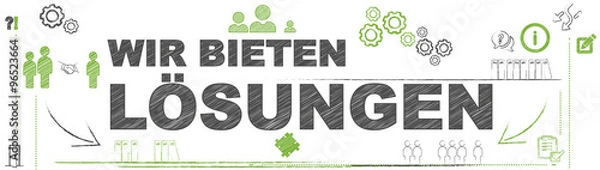 Obraz Wir bieten Lösungen