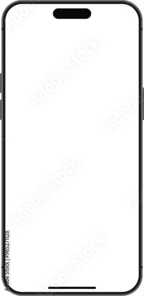 Obraz Apple I phone 15  frame design, black and white design