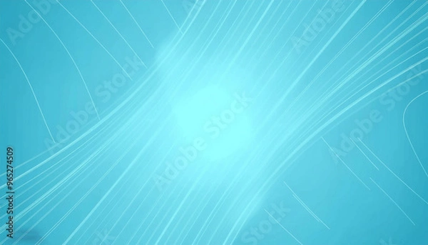 Obraz Bright blue refracted lines abstract futuristic background