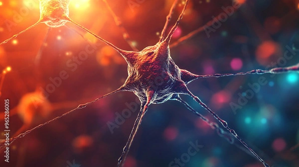 Fototapeta brain digital background.