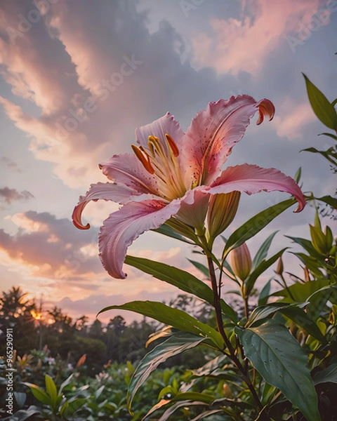 Obraz Pink Lily Flowers