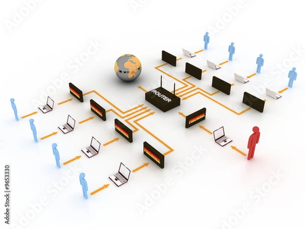 Fototapeta internet concept