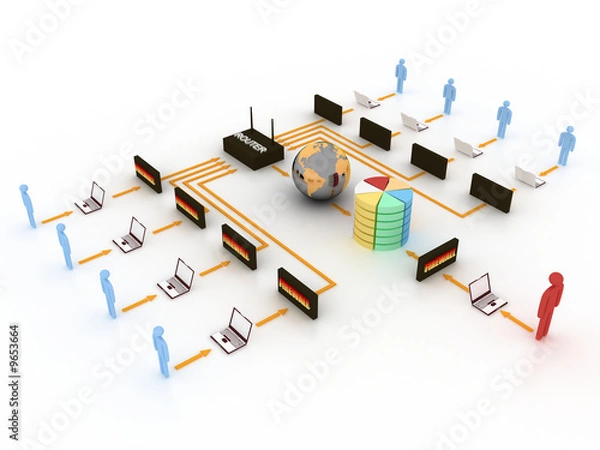 Fototapeta internet concept