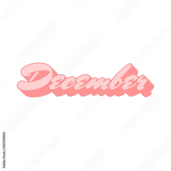 Fototapeta Cute December Typography