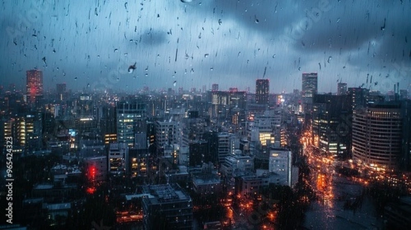 Obraz ゲリラ豪雨05