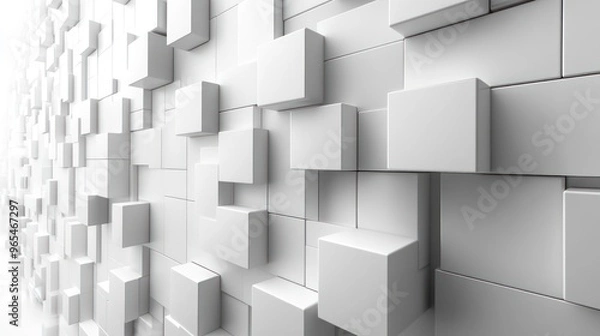 Fototapeta light monochrome abstract blocks background