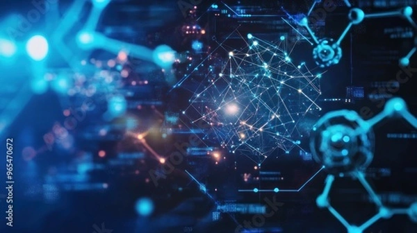 Fototapeta Abstract Digital Network