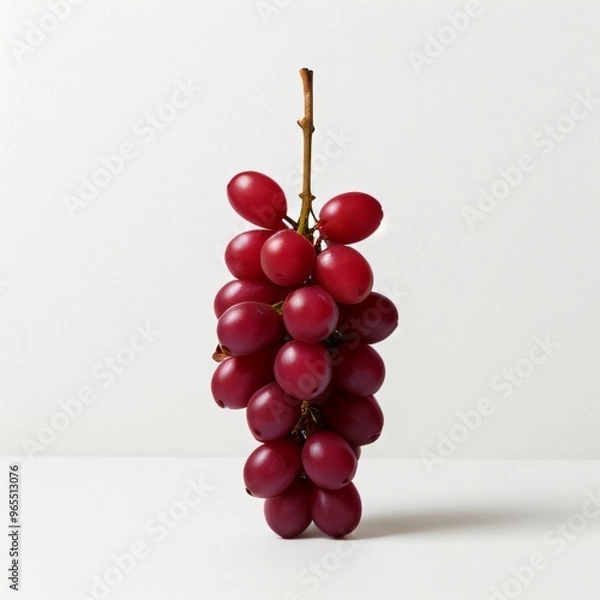 Fototapeta Bunch of grapes isolated on white background..