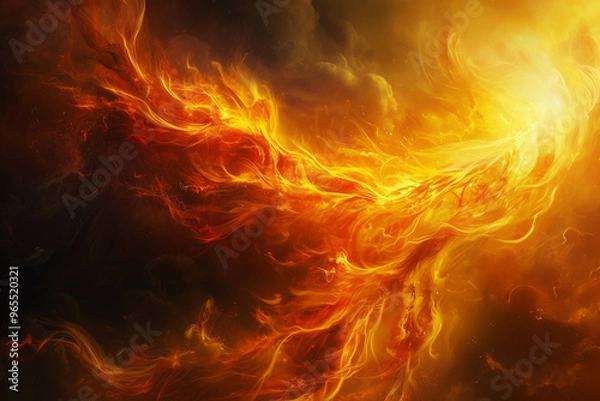 Obraz fire bird phoenix 