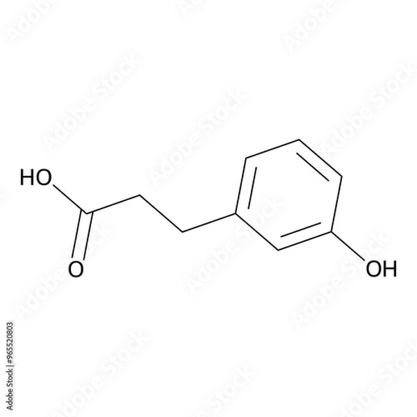 Fototapeta 3-(3-hydroxyphenyl)propionic acid