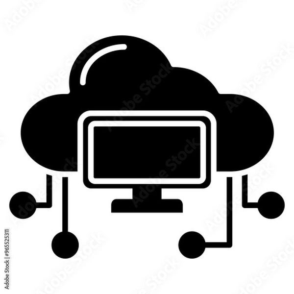 Fototapeta cloud computing 
