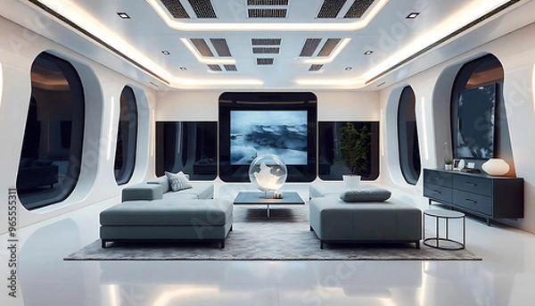 Obraz The futuristic space home