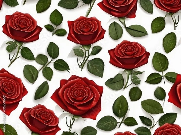 Fototapeta red roses background,A beautiful bunch of red roses on a white background