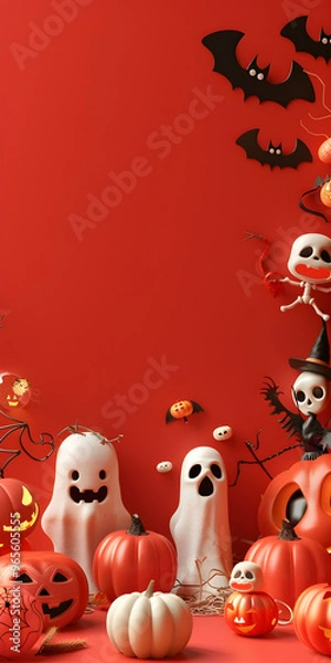Obraz Halloween background with copy space