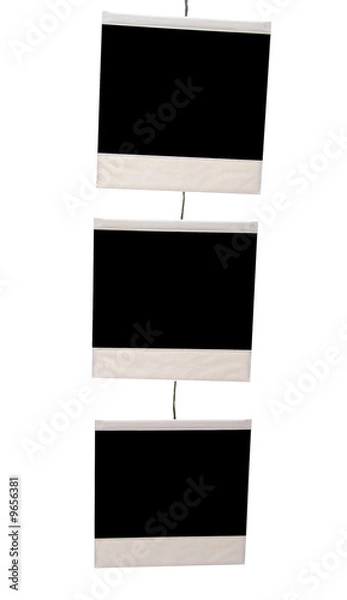 Obraz Three blank instant prints