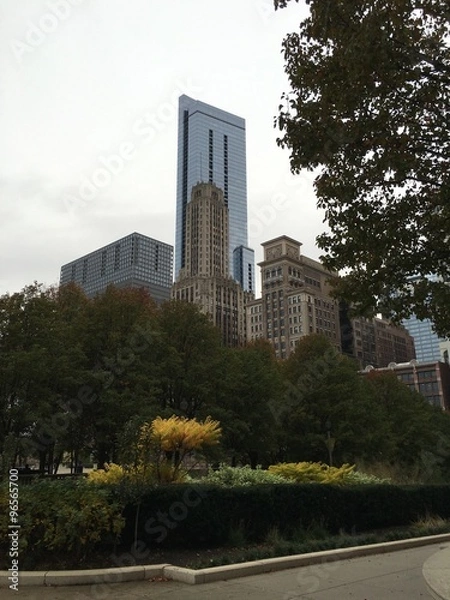 Fototapeta Chicago buildings
