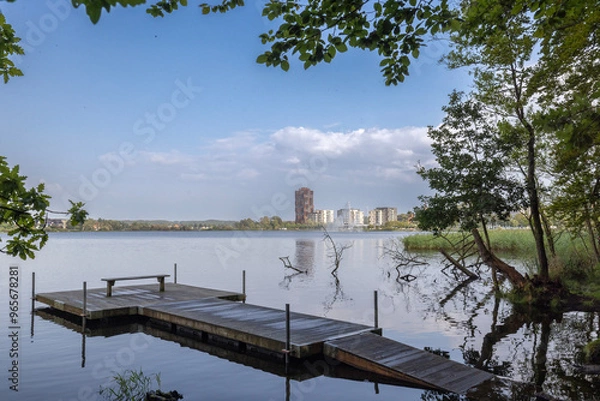 Obraz Lake in the forest,Odden-Silkeborg-Denmark
