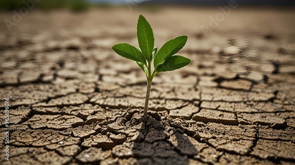 Obraz plant growing in soil