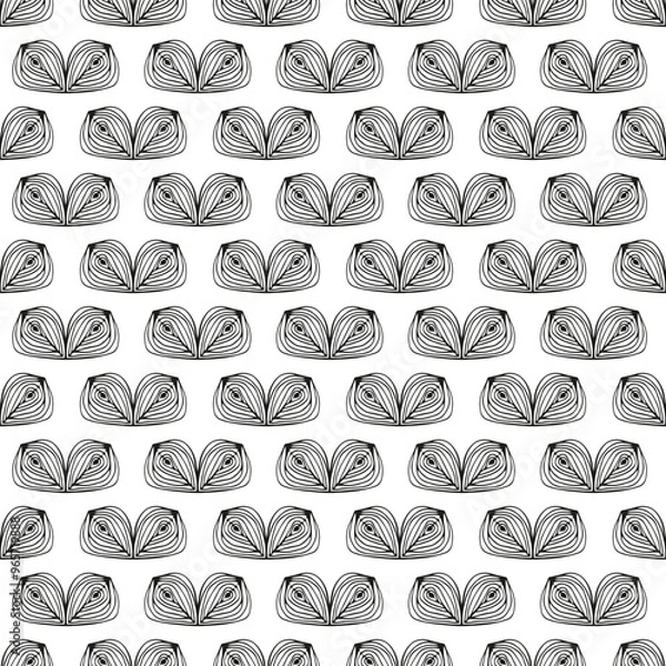 Fototapeta Modern abstract seamless pattern. Creative minimalist art background. Good for textile design, wrapping paper, wallpaper.