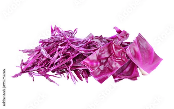 Fototapeta sliced of red cabbage transparent png