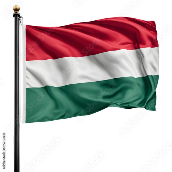 Obraz Hungary Flag Isolated on Transparent Background
