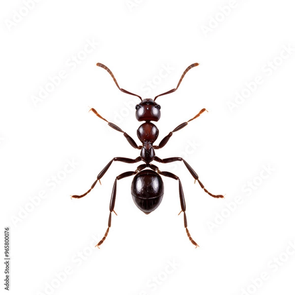 Fototapeta lonely ant isolated transparent background
