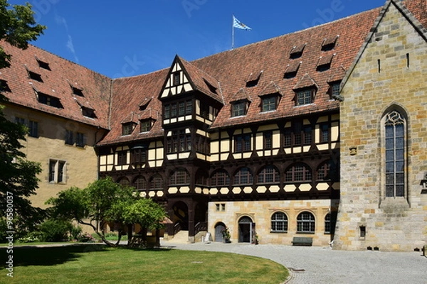Fototapeta View on the Veste Coburg castle near Coburg, Bavaria, Region Middle Franconia, Germany