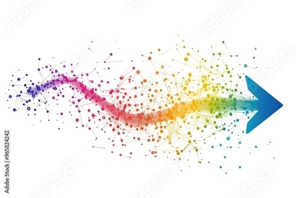 Obraz multiple arrow issolated on white background