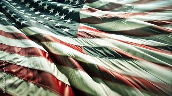 Obraz American flag background. American Independence day background